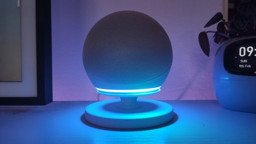 Echo dot knurled marble effect - echo,