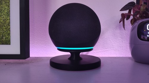 Echo dot black knurled stand - stand,